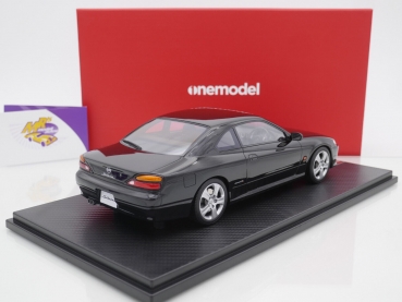Preview: Onemodel 28 # Nissan Silvia S15 Spec-S Coupe Baujahr 2000 " Black " 1:18