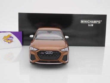 Preview: Minichamps 155018104 # Audi RS Q3 Sportback Baujahr 2019 " braunmetallic " 1:18