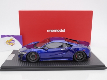 Preview: Onemodel 33 # Honda NSX Sportwagen Baujahr 2015 " Dark Blue Metallic " 1:18