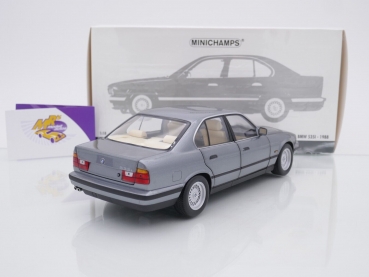 Preview: Minichamps 100024008 # BMW 535i (E34) Limousine Baujahr 1988 " graumetallic " 1:18