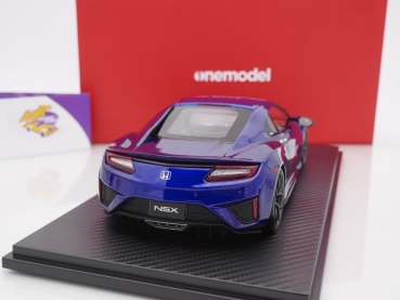 Preview: Onemodel 33 # Honda NSX Sportwagen Baujahr 2015 " Dark Blue Metallic " 1:18