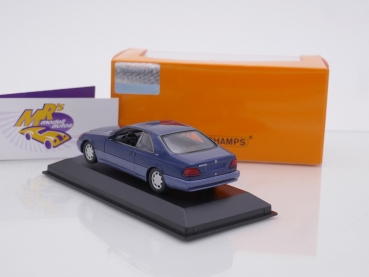 Preview: Maxichamps 940032600 # Mercedes-Benz 600 SEC (C140) Baujahr 1992 " dunkelblaumetallic " 1:43
