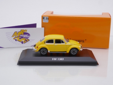 Preview: Maxichamps 940055101 # Volkswagen Käfer 1303 Baujahr 1974 " gelb " 1:43