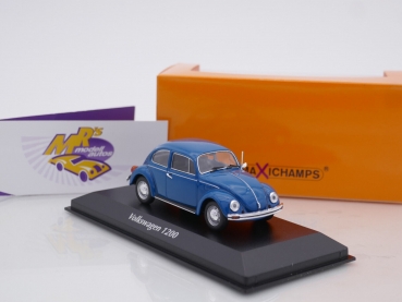 Maxichamps 940057101 # Volkswagen VW Käfer 1200 Baujahr 1983 " dunkelblau " 1:43
