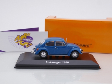 Preview: Maxichamps 940057101 # Volkswagen VW Käfer 1200 Baujahr 1983 " dunkelblau " 1:43