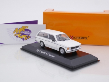 Maxichamps 940048111 # Opel Kadett C Caravan Baujahr 1978 " weiß " 1:43