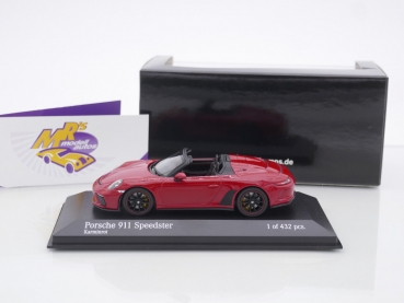 Minichamps 410061131 # Porsche 911 Speedster Cabrio Baujahr 2019 " Karminrot " 1:43
