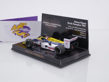 Minichamps 436876606 # Williams FW11B F1 World Champion 1987 " Nelson Piquet " 1:43