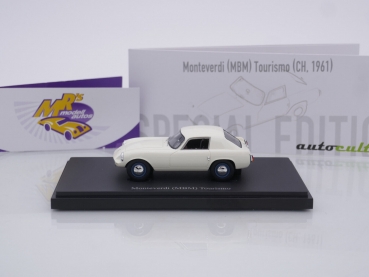 Preview: Autocult 05042 # Monteverdi ( MBM ) Tourismo Coupe Baujahr 1961 " weiß " 1:43
