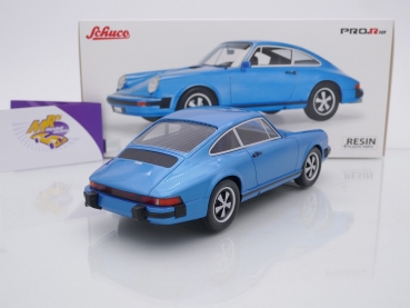 Preview: Schuco Pro.R18 00297 # Porsche 911 Coupe Baujahr 1974 " hellblaumetallic " 1:18