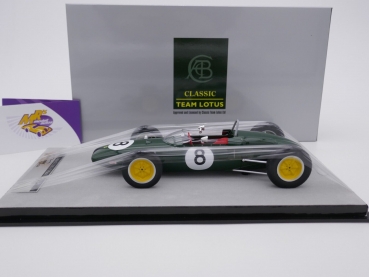 Preview: Tecnomodel TM18-182B # Lotus 21 Nr.8 3rd Frankreich GP 1962 " Jim Clark " 1:18