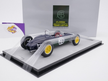 Preview: Tecnomodel TM18-182C # Lotus 21 F1 Nr. 28 Italian GP 1961 " Stirling Moss " 1:18