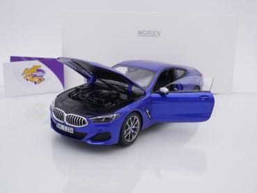 Preview: Norev 183286 # BMW M 850i Coupe Baujahr 2018 " blaumetallic " 1:18