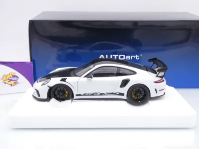 Preview: AUTOart 78176 # Porsche 911 991.2 GT3 RS Weissach Package Baujahr 2017 " weiß-schwarz " 1:18