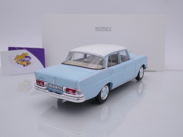 Preview: Norev 183920 # Mercedes-Benz 220 S Limousine Baujahr 1965 " babyblau " 1:18
