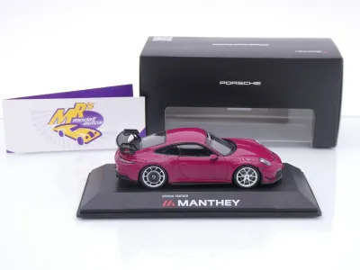 Preview: Spark WAP0203030TGT3 # Porsche 911 992 GT3 Manthey Kit 2024 " Sternrubin " 1:43