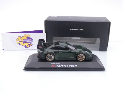 Preview: Spark WAP0203000TGT3 # Porsche 911 992 GT3 RS Manthey Kit 2024 " Brewstergrün " 1:43