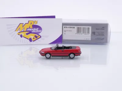 Preview: Minichamps 870170132 # Saab 900 Cabriolet Baujahr 1995 " dunkelrot " 1:87