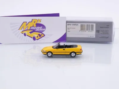Preview: Minichamps 870170131 # Saab 900 Cabriolet Baujahr 1995 " gelb " 1:87