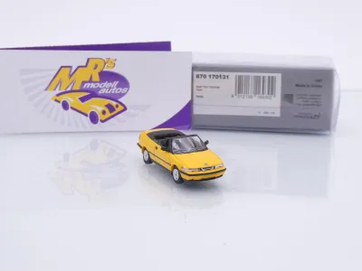 Preview: Minichamps 870170131 # Saab 900 Cabriolet Baujahr 1995 " gelb " 1:87
