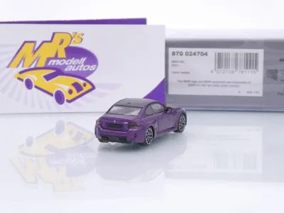 Preview: Minichamps 870024704 # BMW M2 (G87) Coupe Baujahr 2023 " lilametallic " 1:87