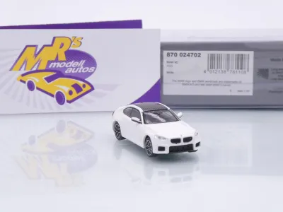 Preview: Minichamps 870024702 # BMW M2 (G87) Coupe Baujahr 2023 " Alpinaweiß " 1:87