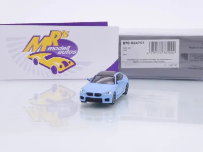 Minichamps 870024701 # BMW M2 (G87) Coupe Baujahr 2023 " Zandvoortblau " 1:87