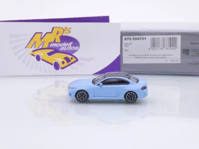 Preview: Minichamps 870024701 # BMW M2 (G87) Coupe Baujahr 2023 " Zandvoortblau " 1:87