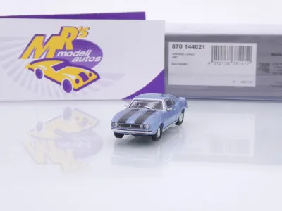 Minichamps 870144021 # Chevrolet Camaro Coupe Baujahr 1967 " blaumetallic-schwarz " 1:87