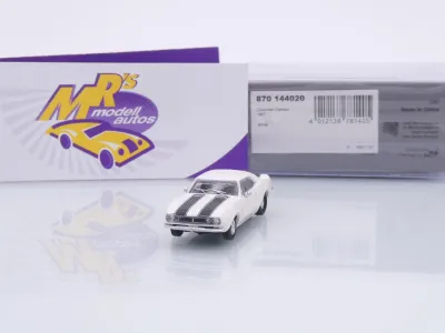 Minichamps 870144020 # Chevrolet Camaro Coupe Baujahr 1967 " weiß-schwarz " 1:87