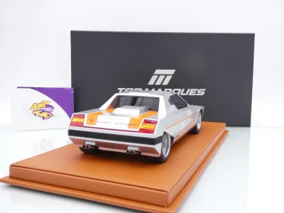 Preview: Top Marques TOP142C # Ferrari 308 GT Bertone Rainbow Baujahr 1976 " silbermetallic-orange " 1:18