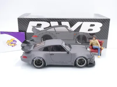 Preview: Solido S1807517 # Porsche 911 (964) RWB Rauh-Welt Baujahr 2024 " Nardograu " 1:18