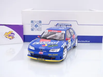 Solido S1808309 # Peugeot 306 Maxi #2 Rallye de Aviles 1997 " J. Azcona - J. Billmaier " 1:18