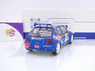 Preview: Solido S1808309 # Peugeot 306 Maxi #2 Rallye de Aviles 1997 " J. Azcona - J. Billmaier " 1:18
