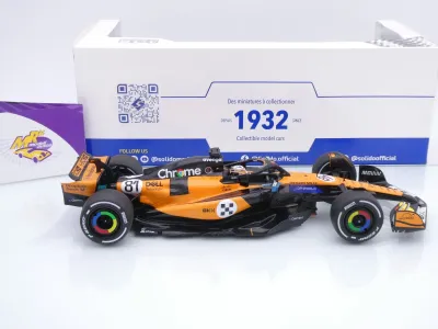 Preview: Solido S1818704 # McLaren MCL39 F1 #81 3rd Monaco GP 2025 " Oscar Piastri " 1:18