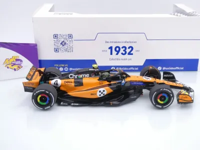 Preview: Solido S1818703 # McLaren MCL39 F1 #4 Win Monaco GP 2025 " Lando Norris " 1:18