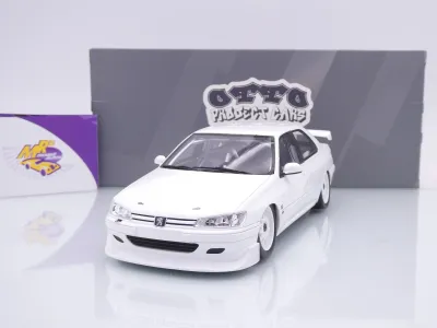 Ottomobile OT1284 # Peugeot 406 Baujahr 2024 weiß " Khyzyl Saleem " 1:18