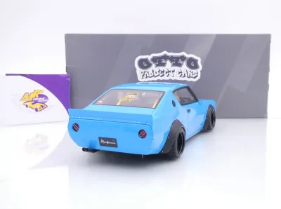 Preview: Ottomobile OT1210 # Nissan Skyline 2000 GT-R KPGC110 2024 " LB-Works blue " 1:18