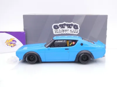 Preview: Ottomobile OT1210 # Nissan Skyline 2000 GT-R KPGC110 2024 " LB-Works blue " 1:18