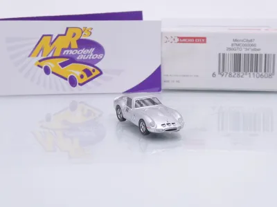 Preview: Micro City Herpa 87MC000060 # Ferrari 250 GTO #34 Baujahr 1962-64 " silbermetallic " 1:87
