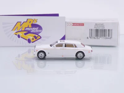 Preview: Micro City Herpa 87MC000065 # Rolls Royce Phantom VIII Baujahr 2018-22 " weiß " 1:87
