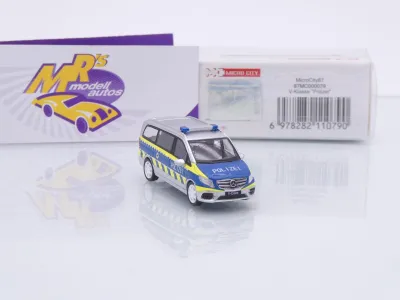 Preview: Micro City Herpa 87MC000079 # Mercedes-Benz V-Klasse Baujahr 2014-2019 " Polizei " 1:87