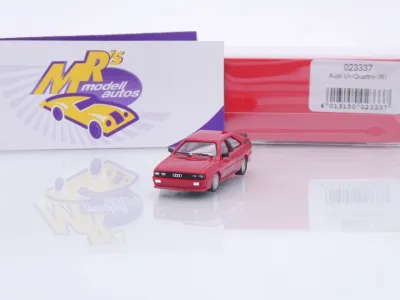 Herpa 023337 # Audi Ur-Quattro Sportcoupe Baujahr 1980-1991 " Tornadorot " 1:87