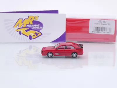 Preview: Herpa 023337 # Audi Ur-Quattro Sportcoupe Baujahr 1980-1991 " Tornadorot " 1:87
