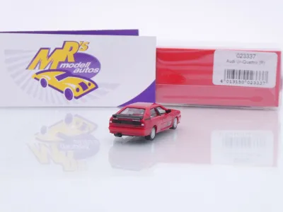 Preview: Herpa 023337 # Audi Ur-Quattro Sportcoupe Baujahr 1980-1991 " Tornadorot " 1:87