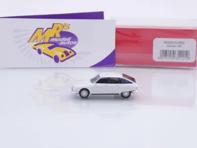 Preview: Herpa 430433-005 # Citroen GS Limousine Baujahr 1970-1981 " schneeweiß " 1:87