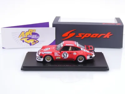 Preview: Spark S9829 # Porsche 911 934 #57 24h Le Mans 1977 " W. Braillard - Koob " 1:43