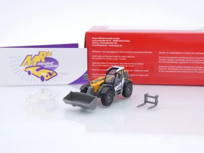 Herpa 318877 # Liebherr Teleskoplader T60-9S orange-grau-weiß " Liebherr " 1:87