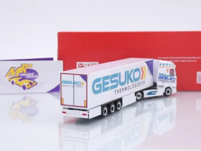 Preview: Herpa 320641 # DAF XG Kühlkoffer-Sattelzug " Gesuko Thermologistik " 1:87