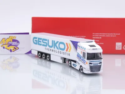 Preview: Herpa 320641 # DAF XG Kühlkoffer-Sattelzug " Gesuko Thermologistik " 1:87